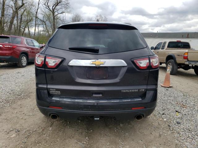 1GNKVJKDXEJ346162 - 2014 CHEVROLET TRAVERSE LTZ GRAY photo 6