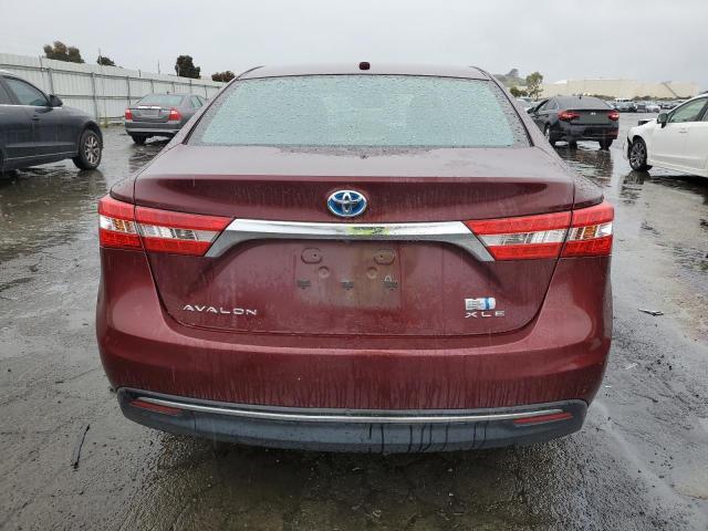 4T1BD1EBXEU029885 - 2014 TOYOTA AVALON HYBRID BURGUNDY photo 6