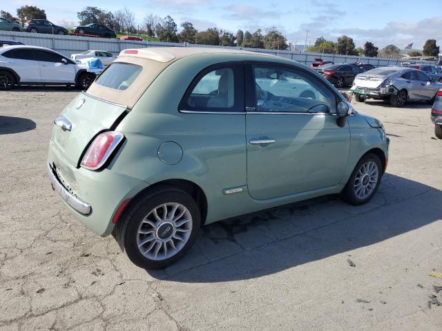 3C3CFFER6CT382729 - 2012 FIAT 500 LOUNGE GREEN photo 3