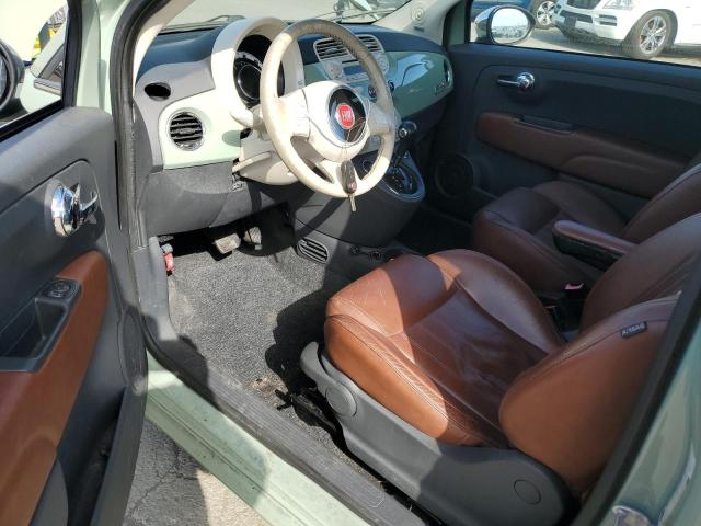 3C3CFFER6CT382729 - 2012 FIAT 500 LOUNGE GREEN photo 8