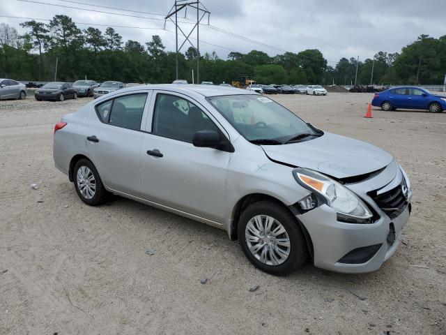 3N1CN7APXFL886376 - 2015 NISSAN VERSA S SILVER photo 4