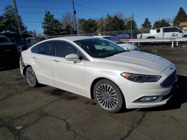 3FA6P0T91HR141368 - 2017 FORD FUSION SE WHITE photo 4