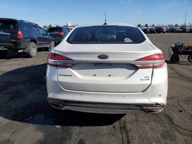 3FA6P0T91HR141368 - 2017 FORD FUSION SE WHITE photo 6