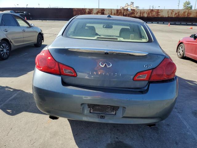 JNKCV61E39M308179 - 2009 INFINITI G37 BASE BLUE photo 6