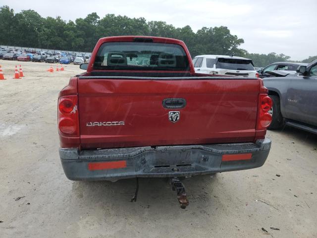 1D7HE28K76S510306 - 2006 DODGE DAKOTA QUAD RED photo 6