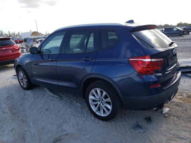 5UXWX9C51D0A26504 - 2013 BMW X3 XDRIVE28I BLUE photo 2