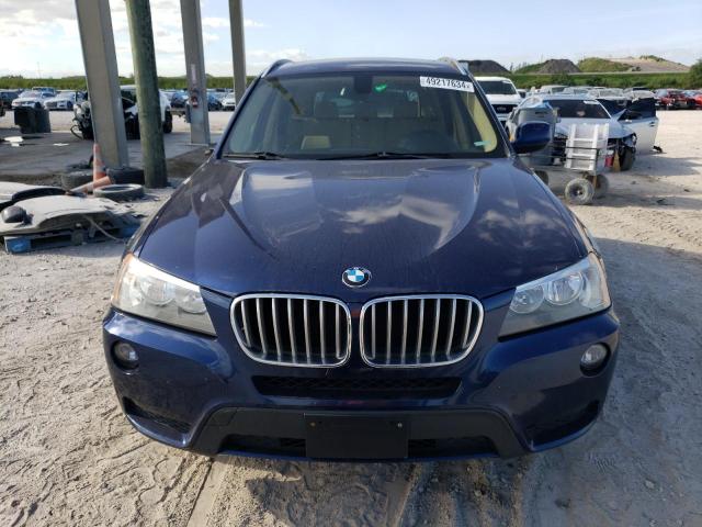 5UXWX9C51D0A26504 - 2013 BMW X3 XDRIVE28I BLUE photo 5