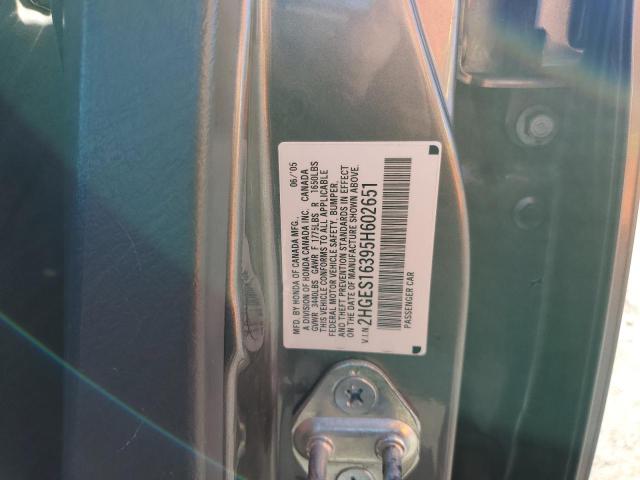 2HGES16395H602651 - 2005 HONDA CIVIC DX VP 灰色 照片 12