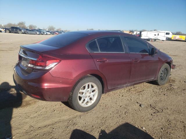 19XFB2F58DE024062 - 2013 HONDA CIVIC LX MAROON photo 3