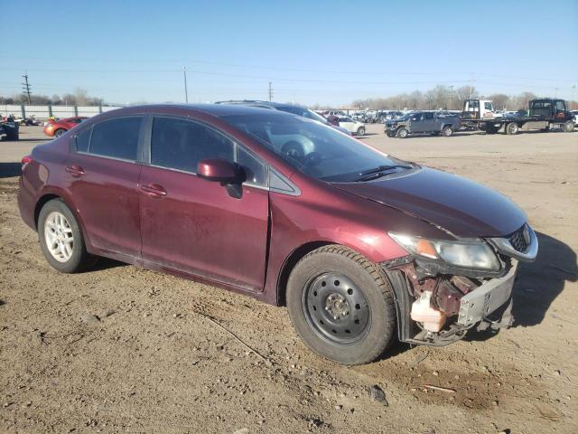 19XFB2F58DE024062 - 2013 HONDA CIVIC LX MAROON photo 4