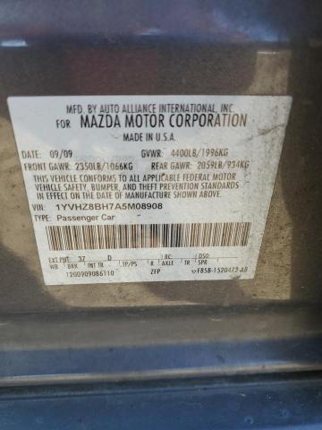 1YVHZ8BH7A5M08908 - 2010 MAZDA 6 I SILVER photo 12