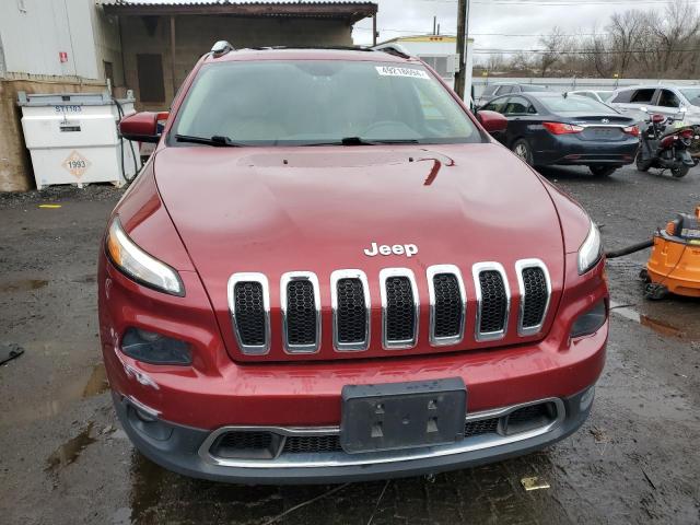 1C4PJMDS5GW252865 - 2016 JEEP CHEROKEE LIMITED RED photo 5