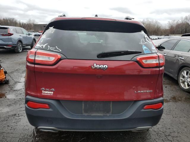 1C4PJMDS5GW252865 - 2016 JEEP CHEROKEE LIMITED RED photo 6