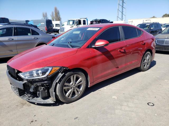 5NPD84LF7HH176026 - 2017 HYUNDAI ELANTRA SE RED photo 1