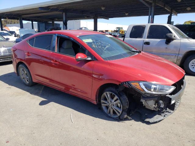 5NPD84LF7HH176026 - 2017 HYUNDAI ELANTRA SE RED photo 4