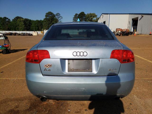 WAUAF78E76A168536 - 2006 AUDI A4 2 TURBO BLUE photo 6