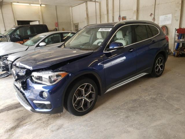 WBXHT3C30J3H33429 - 2018 BMW X1 XDRIVE28I BLUE photo 1