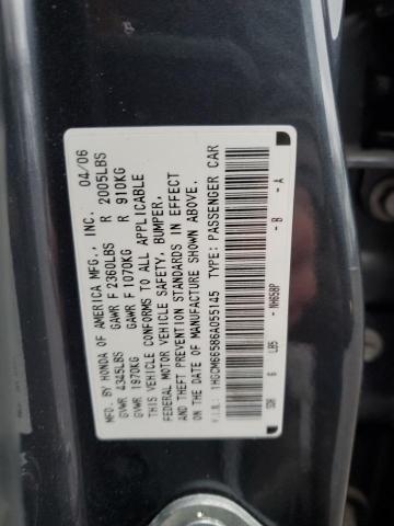 1HGCM66586A055145 - 2006 HONDA ACCORD EX GRAY photo 12