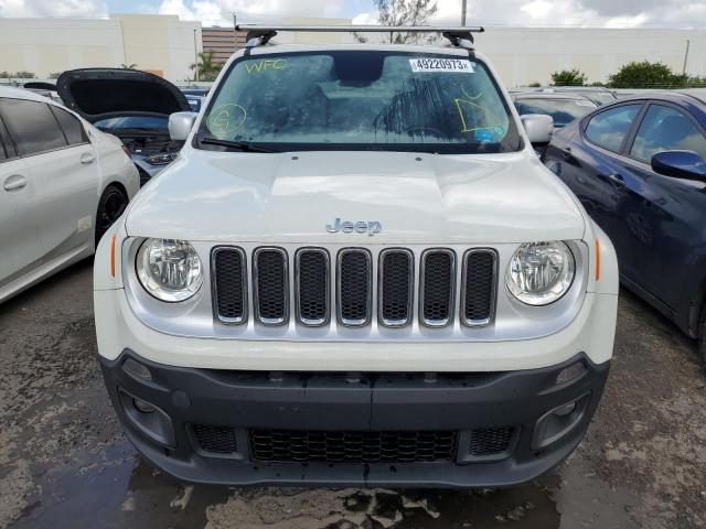 ZACCJADT3GPD47590 - 2016 JEEP RENEGADE LIMITED WHITE photo 5