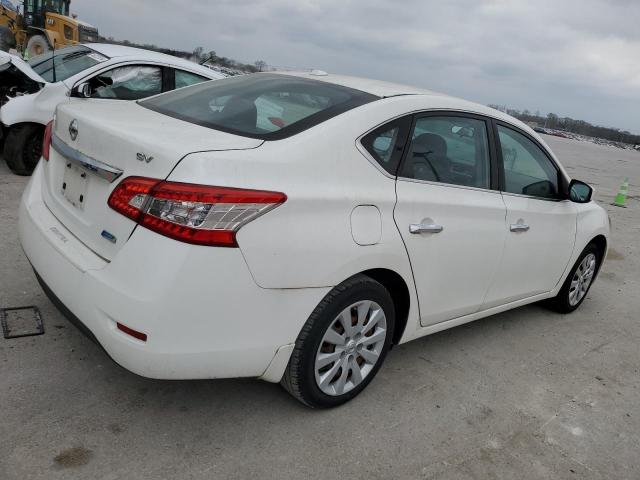 3N1AB7AP0DL664491 - 2013 NISSAN SENTRA S WHITE photo 3