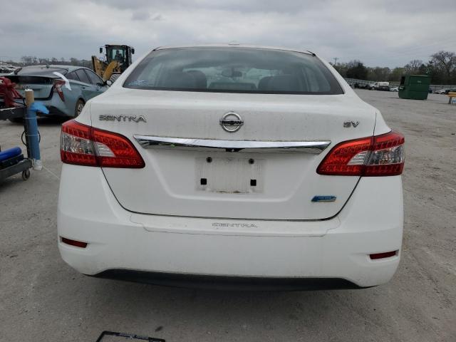 3N1AB7AP0DL664491 - 2013 NISSAN SENTRA S WHITE photo 6