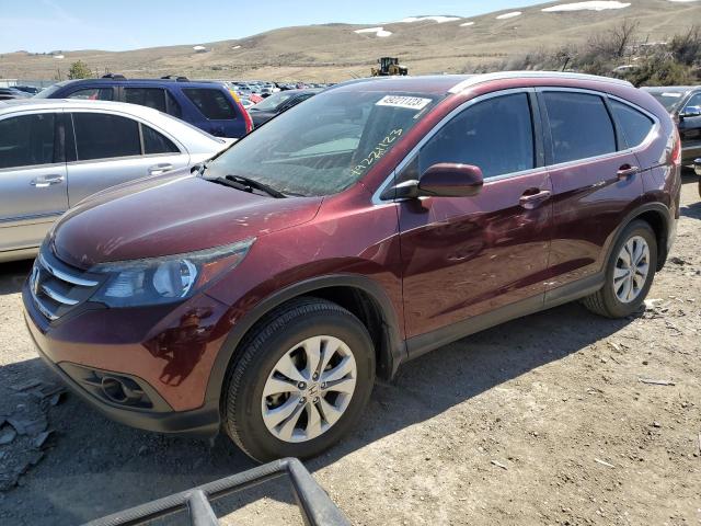 5J6RM4H78DL001268 - 2013 HONDA CR-V EXL MAROON photo 1