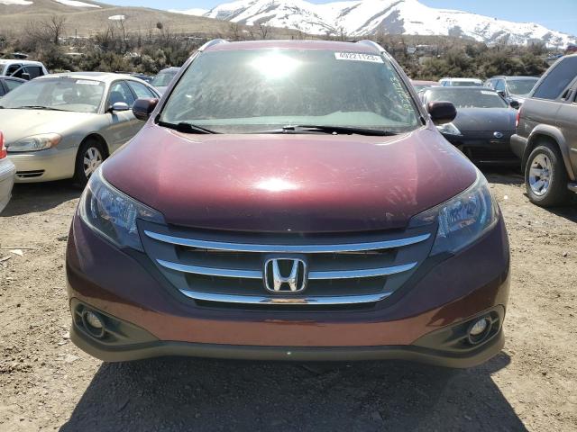 5J6RM4H78DL001268 - 2013 HONDA CR-V EXL MAROON photo 5