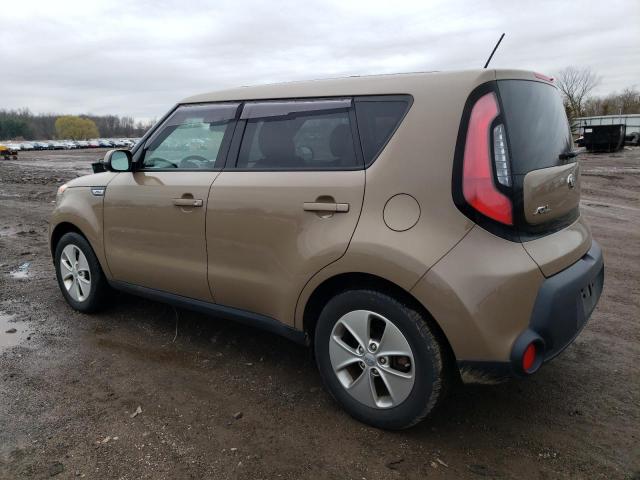 KNDJN2A25F7205461 - 2015 KIA SOUL TAN photo 2