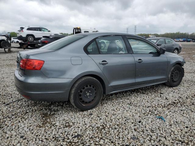 3VW2K7AJ2DM365069 - 2013 VOLKSWAGEN JETTA BASE GRAY photo 3