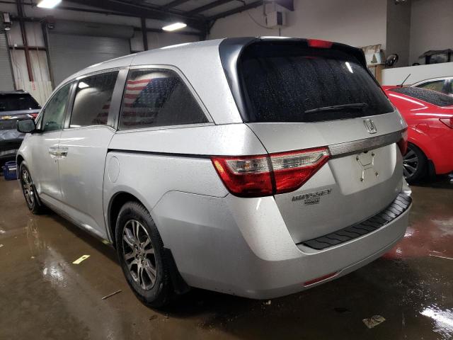 5FNRL5H6XBB057783 - 2011 HONDA ODYSSEY EXL SILVER photo 2