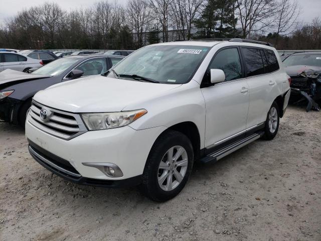 5TDBK3EH7CS163345 - 2012 TOYOTA HIGHLANDER BASE WHITE photo 1