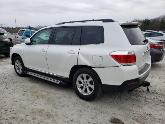 5TDBK3EH7CS163345 - 2012 TOYOTA HIGHLANDER BASE WHITE photo 2