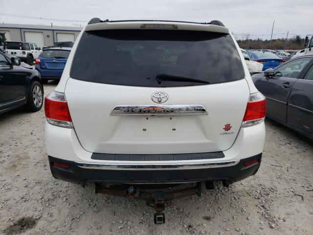 5TDBK3EH7CS163345 - 2012 TOYOTA HIGHLANDER BASE WHITE photo 6