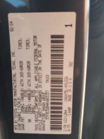 5TFMC5DB4RX065357 - 2024 TOYOTA TUNDRA CREWMAX PLATINUM ნაცრისფერი ფოტო 12