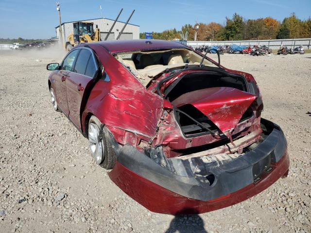 1FAHP2E80DG163789 - 2013 FORD TAURUS SEL RED photo 3