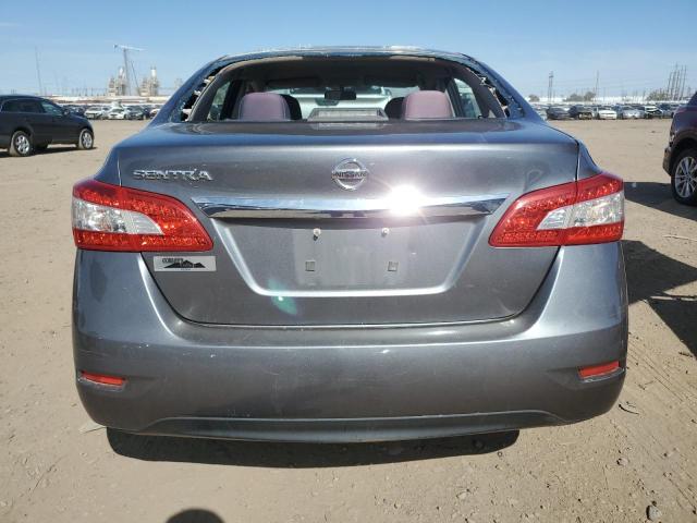 3N1AB7AP4FY335606 - 2015 NISSAN SENTRA S GRAY photo 6