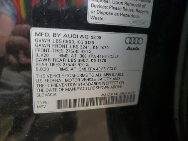 WA1AV74L29D014257 - 2009 AUDI Q7 PRESTIGE 黑色 照片 13