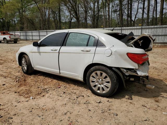 1C3CCBAG1DN743081 - 2013 CHRYSLER 200 LX WHITE photo 2