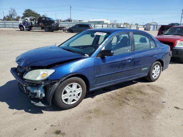 1HGEN26505L000318 - 2005 HONDA CIVIC GX BLUE photo 1