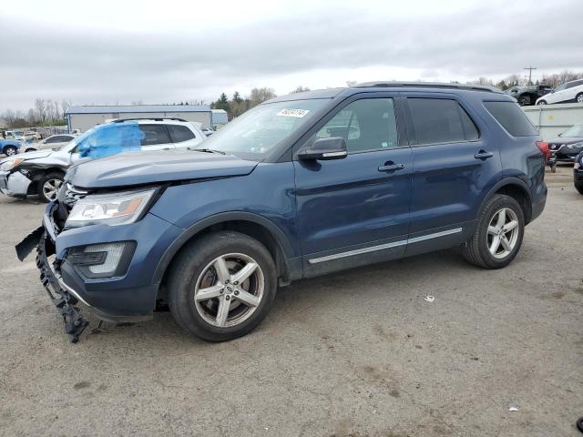 1FM5K8DH4HGB75901 - 2017 FORD EXPLORER XLT BLUE photo 1