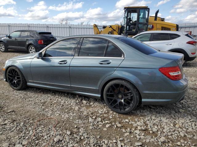 WDDGF8BB7CA672278 - 2012 MERCEDES-BENZ C 300 4MATIC TEAL photo 2