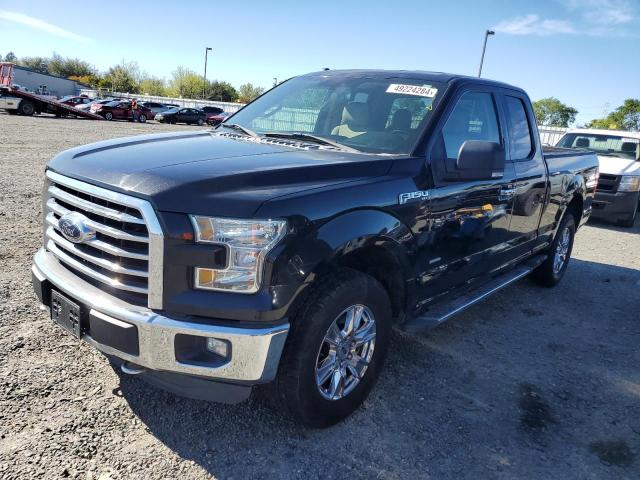 1FTEX1EPXFFC30616 - 2015 FORD F150 SUPER CAB BLACK photo 1