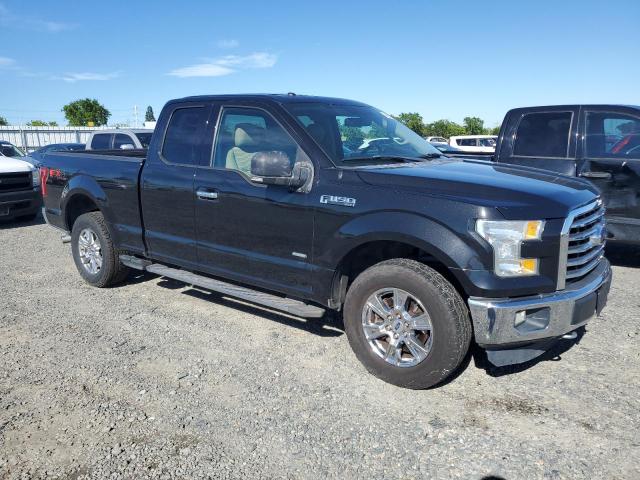 1FTEX1EPXFFC30616 - 2015 FORD F150 SUPER CAB BLACK photo 4