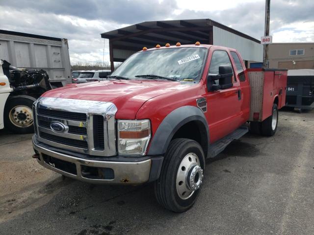 1FDAX47R09EA86238 - 2009 FORD F450 SUPER DUTY RED photo 1