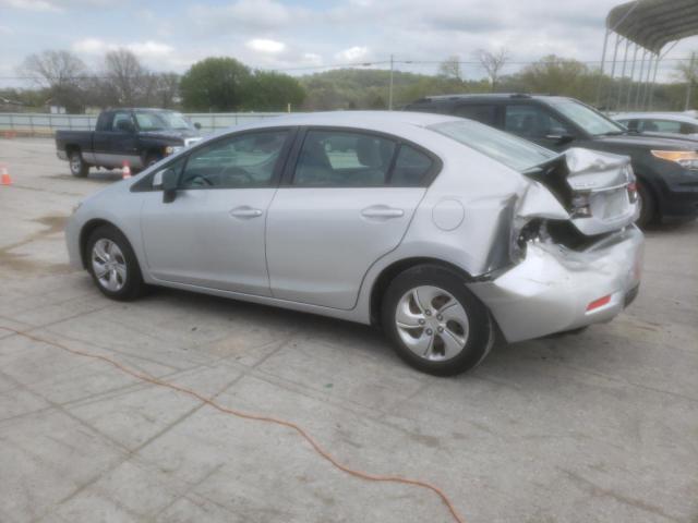 2HGFB2F59DH581293 - 2013 HONDA CIVIC LX SILVER photo 2