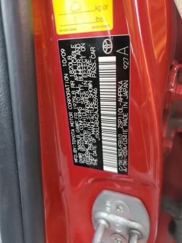 JTKKU4B42AJ055946 - 2010 SCION XD RED photo 12