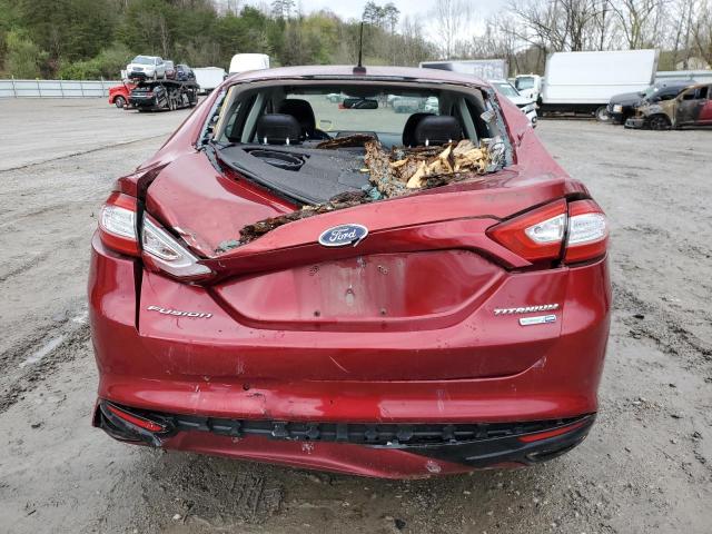 3FA6P0D96ER171878 - 2014 FORD FUSION TITANIUM MAROON photo 6