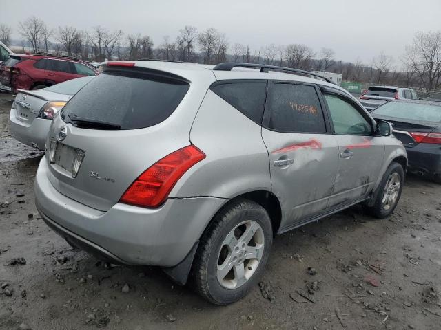 JN8AZ08WX4W307363 - 2004 NISSAN MURANO SL SILVER photo 3