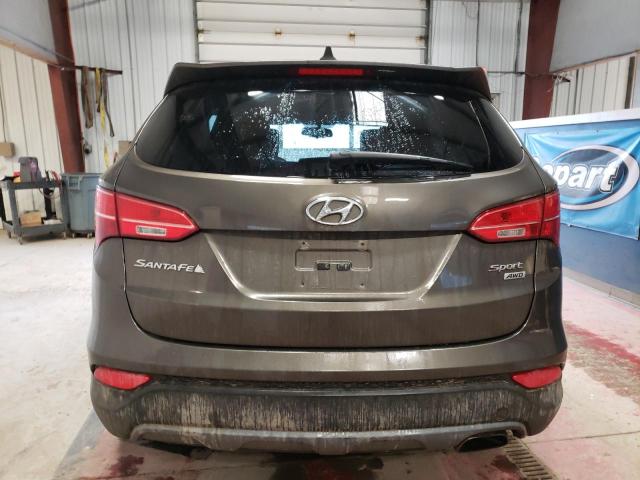 5XYZTDLB2EG145142 - 2014 HYUNDAI SANTA FE S BROWN photo 6