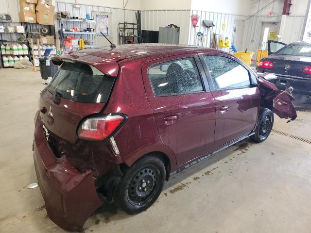 ML32AUHJ8MH010747 - 2021 MITSUBISHI MIRAGE ES BURGUNDY photo 3